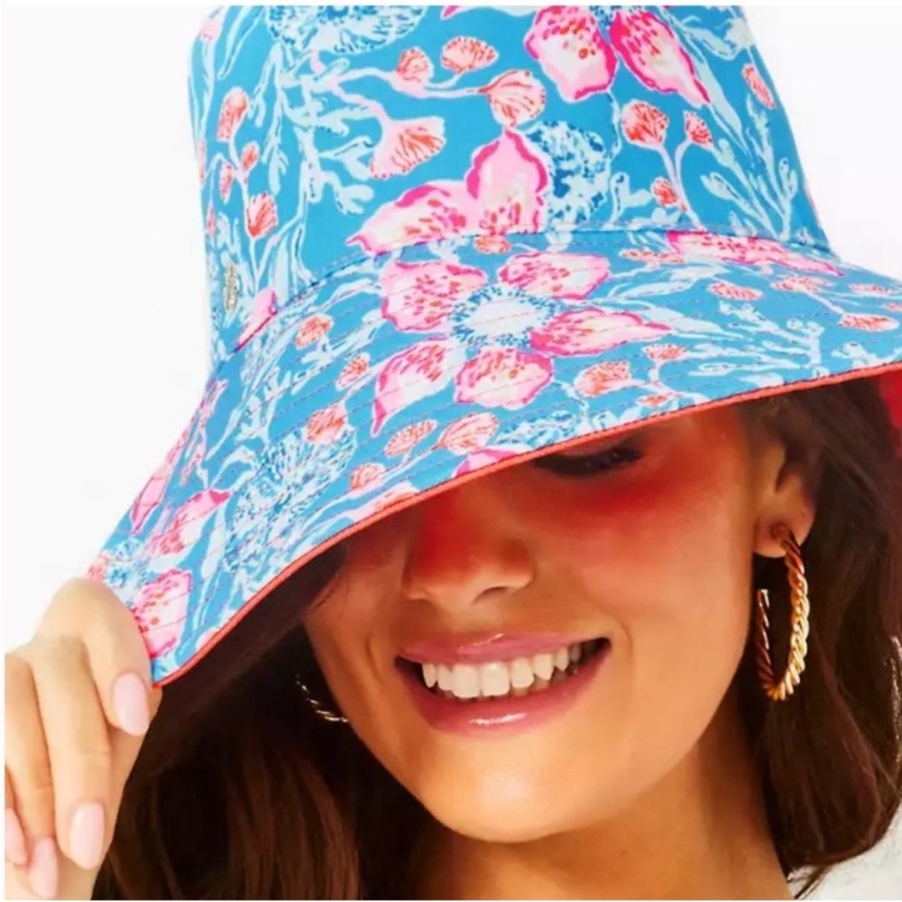 Lilly Pulitzer NWOT never worn UPF 50 Reversible Sun Hat